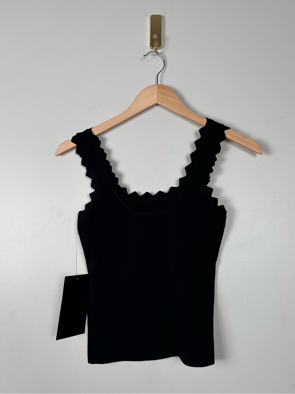 TUCKERNUCK Black Ric Rac Compression Tank - Picture 3 of 7